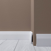 Плинтус Де-Багет XPS Polymer Н 10 100х15х2400/ Белый