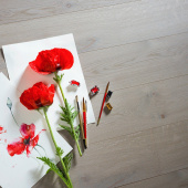 Паркетная доска Coswick Серая пейна 1154-1891-10