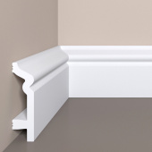 Напольный плинтус Bello Deco XPS П 2 80х22/ Белый