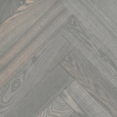 Английская елка  Wood Bee Herringbone Ясень Фог браш матовый Fog, UV-лак gloss 5-9%