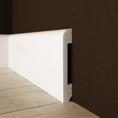 Напольный плинтус полистирол Solid 1 UHD 05/80 13х80/ Белый