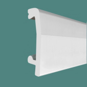 Напольный плинтус полистирол Solid 1 UHD 03/70 C 14х70/ Белый