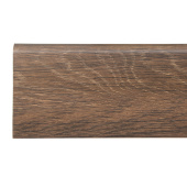 Напольный плинтус Winart Pro HDPS Quadro с монтажной планкой 80 мм/ Борнео