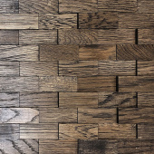 Стеновые панели CROWNWOOD WP3D4040 Рубка, Дуб шлиф Коричневый
