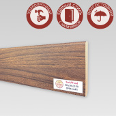 Напольный плинтус CROWNWOOD (Экошпон) 2150х10х80/ Орех Найт