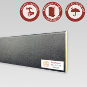 Напольный плинтус CROWNWOOD (Экошпон) 2150х10х80/ Черный