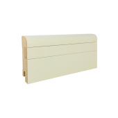 Напольный плинтус CROWNWOOD МДФ R9 RAL + вставка гладкая 8х18 RAL