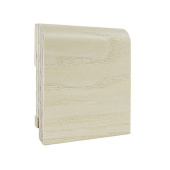 Напольный плинтус Finitura dekor R13 120х15х2400/ Ясень белый