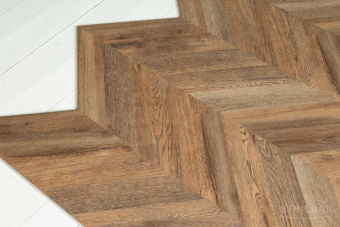 ПВХ плитка VINILAM  PARQUET CHEVRON Glue RI153610CL4  Шеврон Нормандия Glue