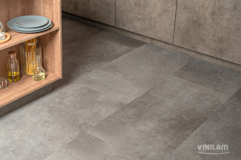 ПВХ плитка CERAMO VINILAM STONE Glue 2,5 мм Цемент Стальной 71610 Glue