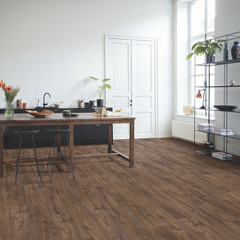 ПВХ-плитка Quick-Step Alpha Vinyl Medium Planks AVMP 40199 Дуб осенний шоколадный