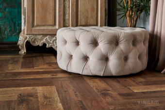 ПВХ плитка VINILAM PARQUET HERRINGBONE Glue GD11177 Паркет Версальский Glue
