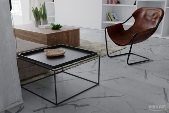 ПВХ плитка CERAMO VINILAM STONE Glue 2,5 мм 87999 Греческий Мрамор Glue