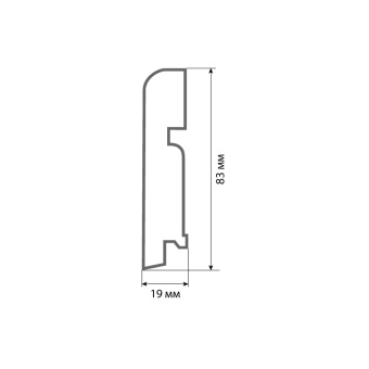 Finitura dekor R13 83х19х2400/ Орех американский