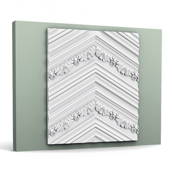 Стеновые панели Orac 3D W130 Chevron Белый