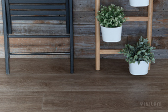 ПВХ плитка  VINILAM CLICK 3,7 мм Дуб Ваймар 14609