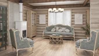 SPC Ламинат Alpine Floor SPC Real Wood ЕСО 2-5 Дуб Натуральный 4V 43кл