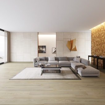 Паркетная доска ESTA 1 Strip 21074 Ash Elegant Sandstone Original brushed matt 2B 14(3)x160x1800-2390