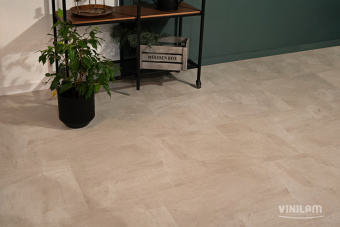 WPC CERAMO VINILAM STONE 8 мм  71615 Бетон Белый 8 mm