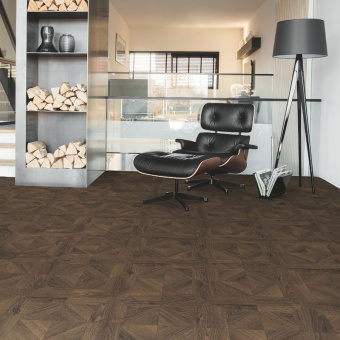 Ламинат Quick Step Impressive Patterns Ultra (Rus) IPU 4145 Дуб кофейный брашированный