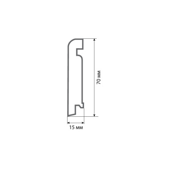 Finitura dekor R13 70х15х2400/ 019
