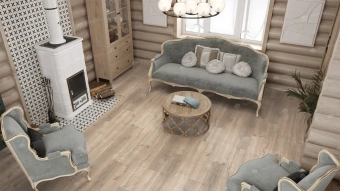 SPC Ламинат Alpine Floor SPC Real Wood ЕСО 2-5 Дуб Натуральный 4V 43кл