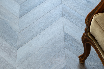 ПВХ плитка VINILAM  PARQUET CHEVRON Glue RI444515CL4 Шеврон Легран Glue