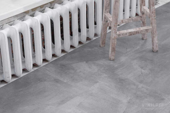 ПВХ плитка CERAMO VINILAM STONE Glue 2,5 мм Серый Бетон 61602 Glue