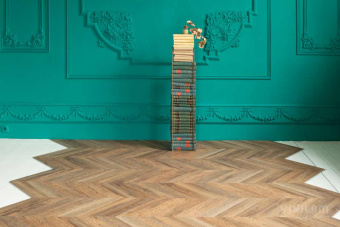 ПВХ плитка VINILAM  PARQUET CHEVRON Glue RI153610CL4  Шеврон Нормандия Glue