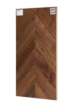 Французская елка Ablux  Орех Американский Селект Chevron 15х125х600 мм, лак